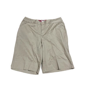 EUC Women's Christopher & Banks Beige Bermuda Shorts Size 14